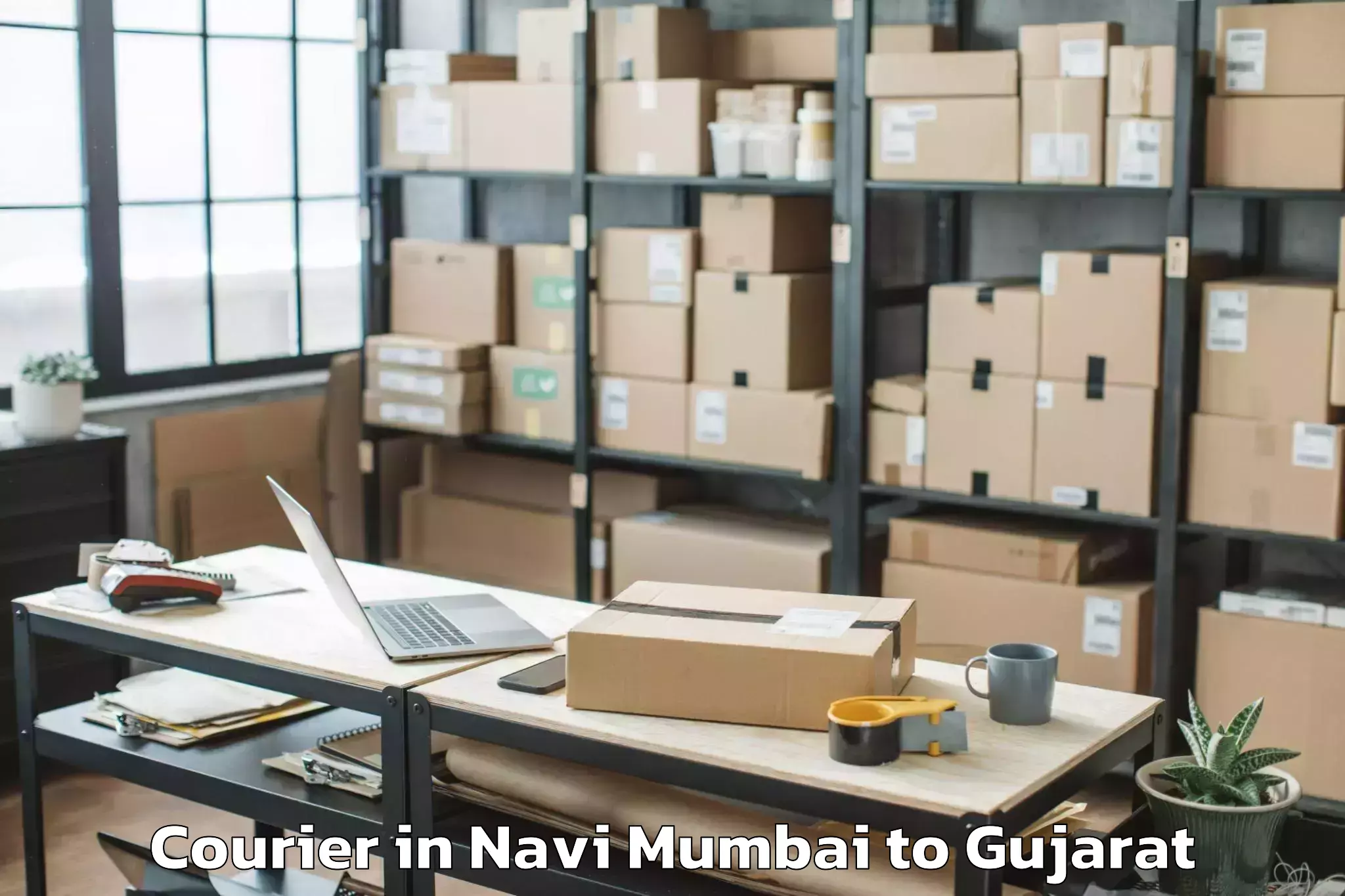 Professional Navi Mumbai to Lakhpat Courier